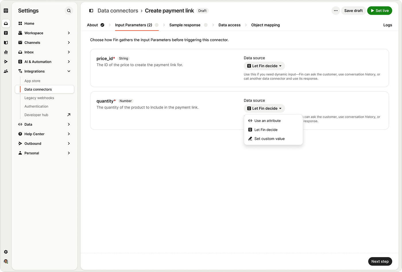Automate complex workflows with Fin Tasks