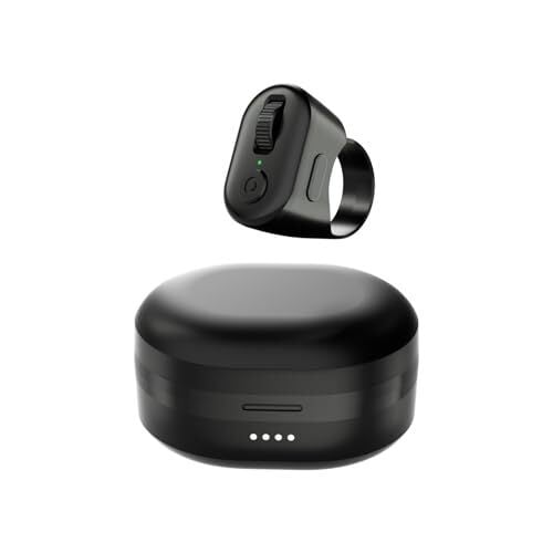 KINMATES Tiktok Scrolling Ring, Page Turner for Kindle App, Remote Control for TIK Tok and Kindle App, Bluetooth Connected, for iPhone Series, iPad, Android Phone, and More