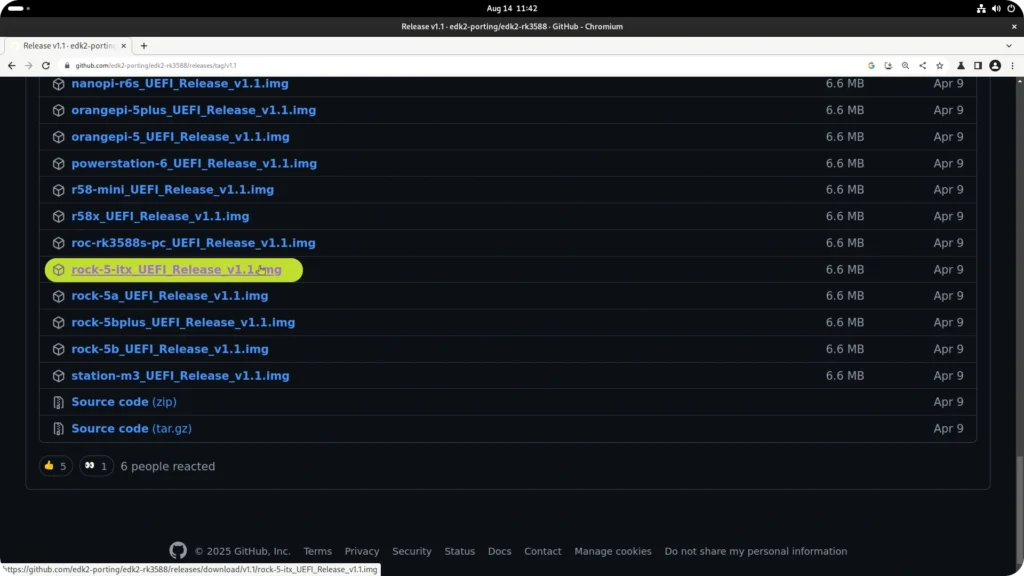 EDK2 RK3588 GitHub page.