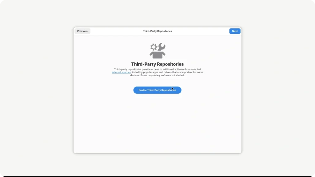 Fedora Rawhide installer.