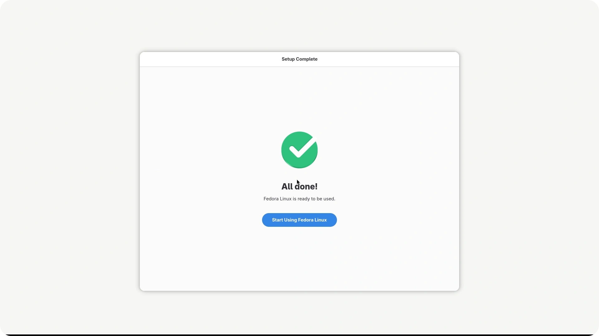 Fedora Rawhide installer.