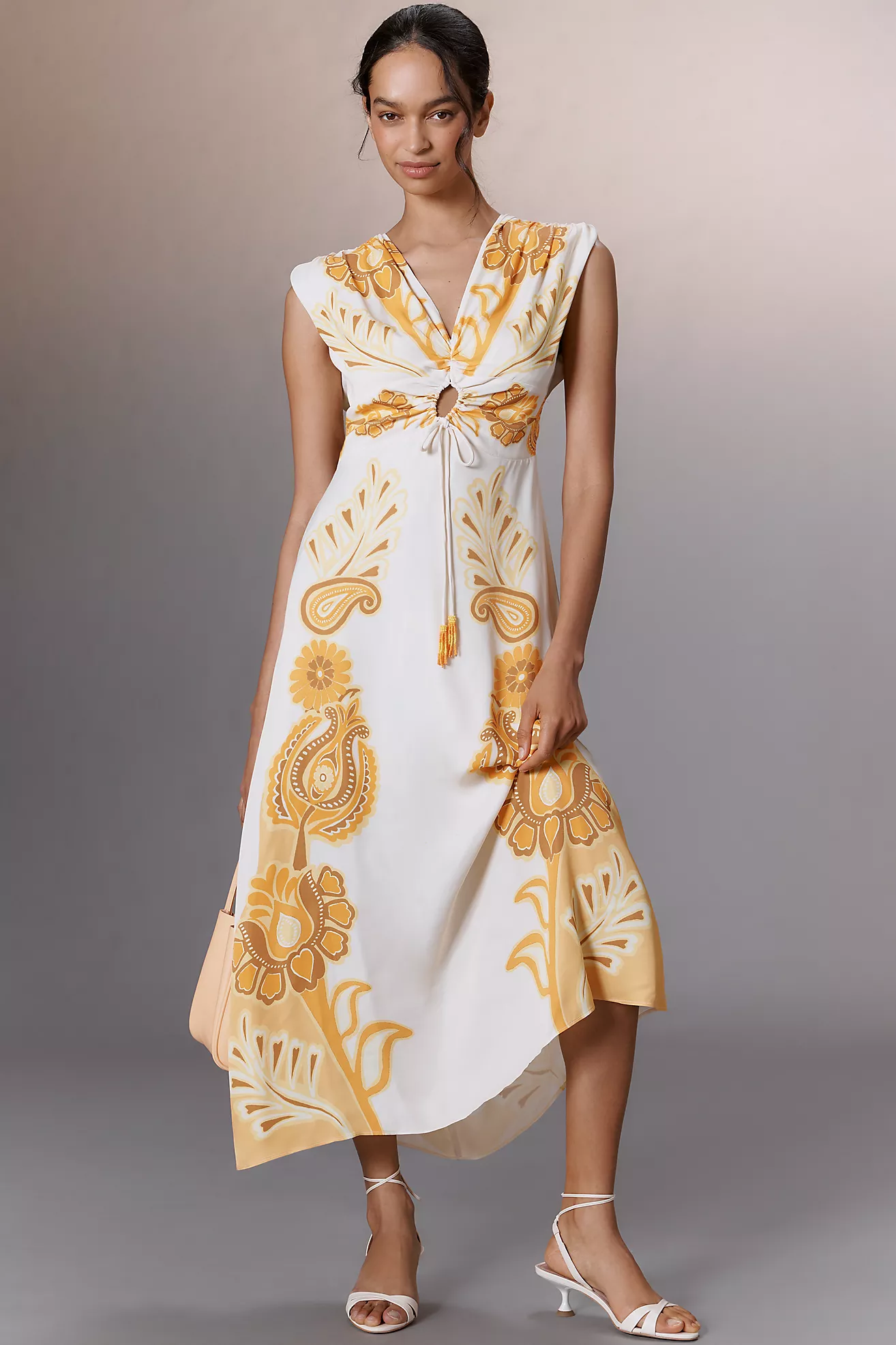 Farm Rio X Anthropologie Sleeveless V-Neck Maxi Dress