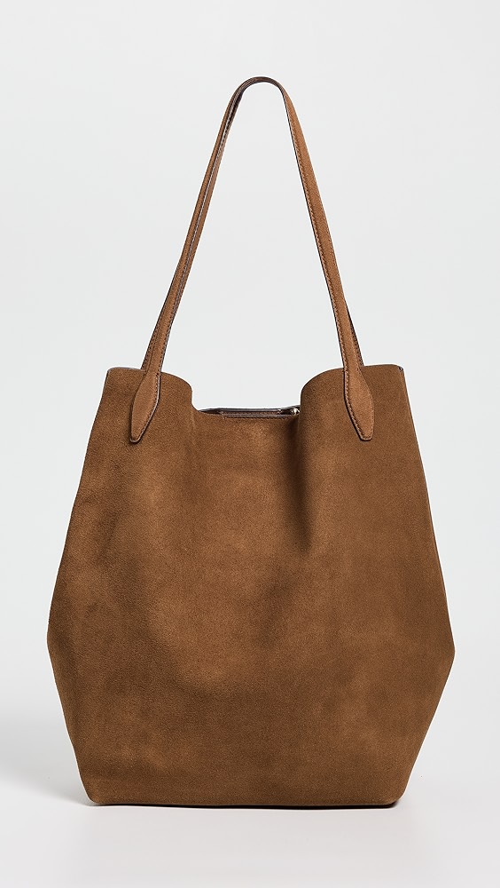 Madewell the Oversized Shopper Tote in Suede