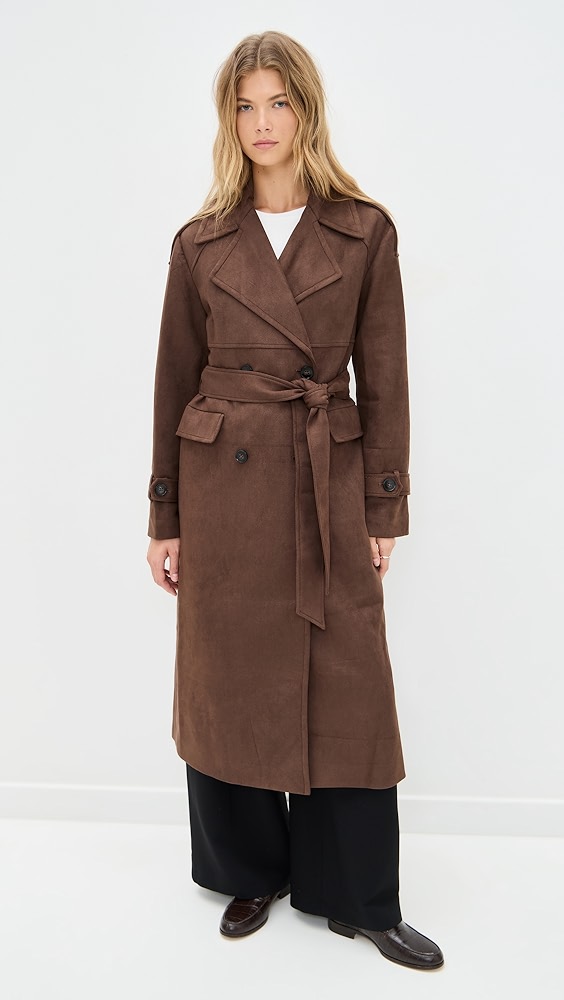 4th &amp; Reckless Wallace Faux Suede Coat