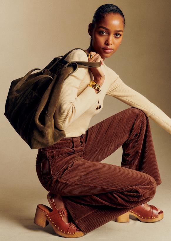 New 70's Trousers - Dark Brown - Organic Cotton - Organic Textile - S&eacute;zane