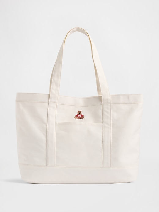 Brannan Bear Logo Denim Tote Bag