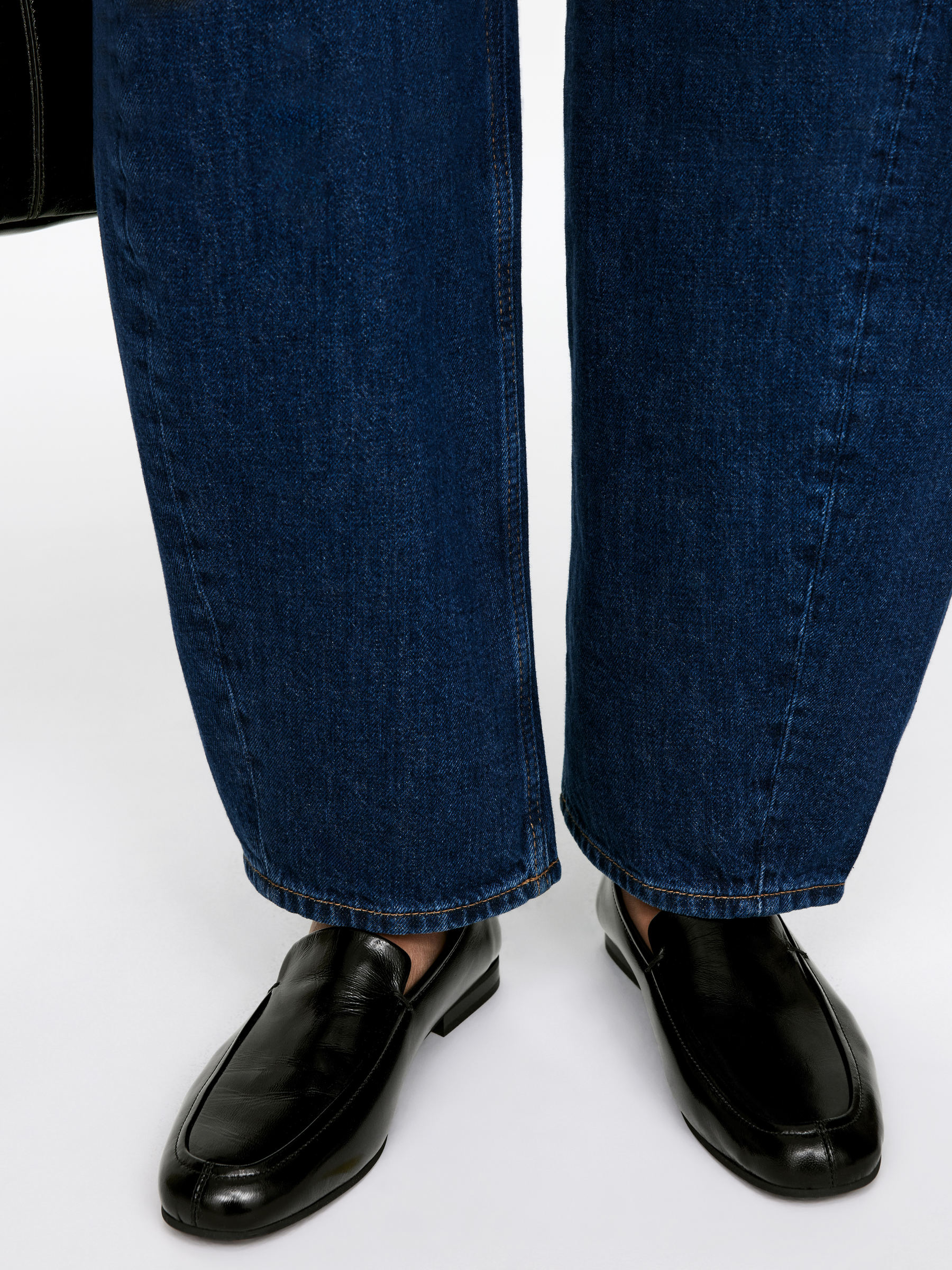 Lacquered Leather Loafers &ndash; Black &ndash; Women &ndash; Arket Gb