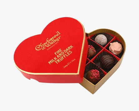 Charbonnel et Walker Red Velvet Heart Fine Milk & Dark Chocolate Truffles, 100g